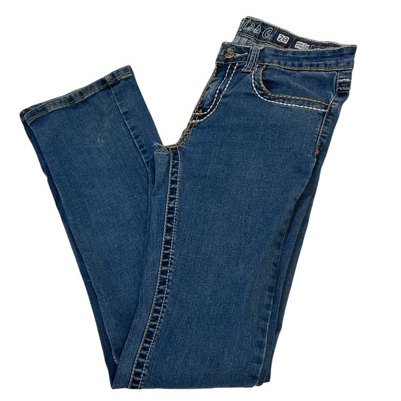 Miss C Jeans Cowgirl 5-pocket design, Straight Leg, Stretch, Size 28/Inseam 34 - Picture 1 of 11